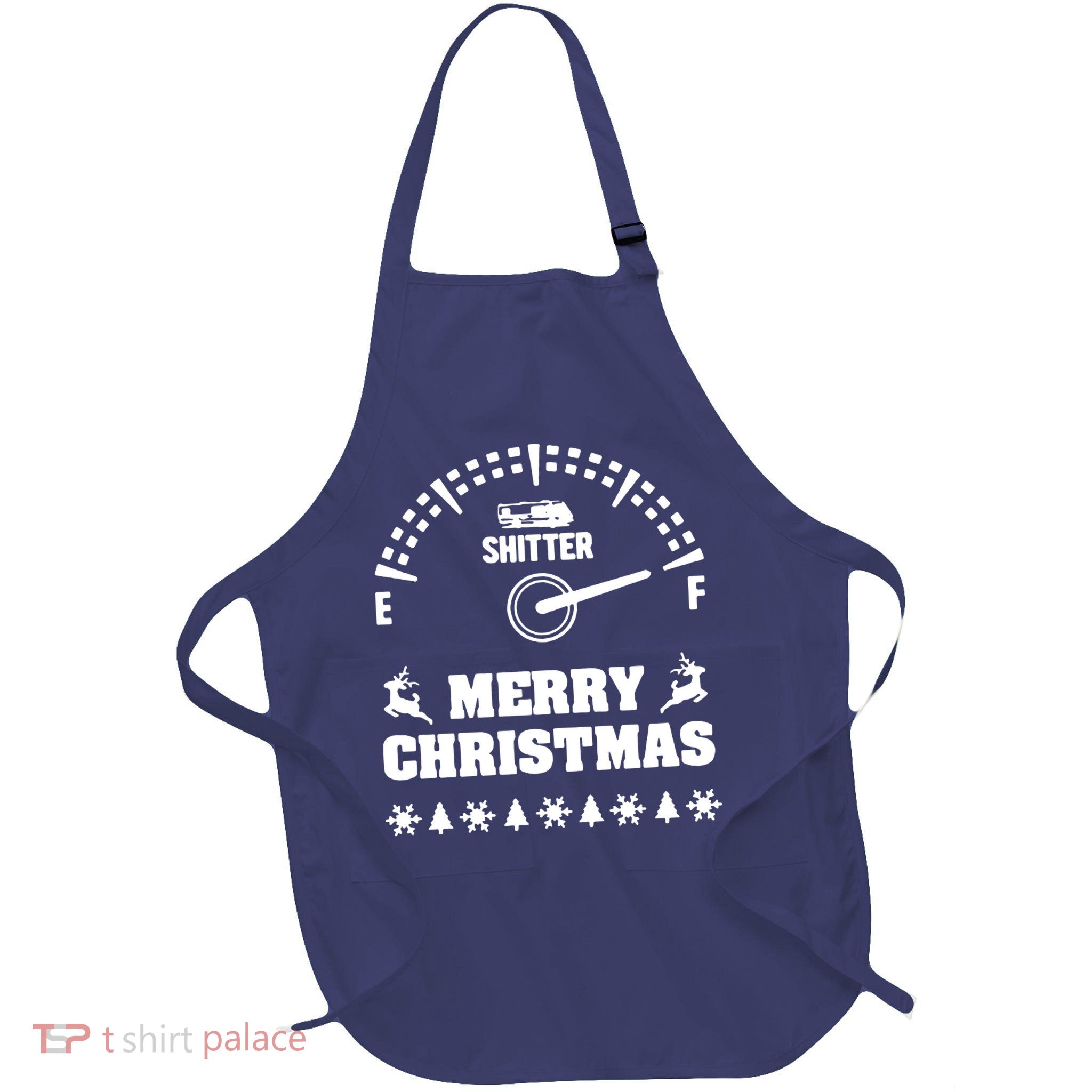 Shitters Full Christmas Full-Length Apron With Pockets