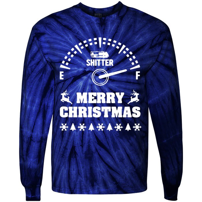 Shitters Full Christmas Tie-Dye Long Sleeve Shirt