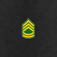 Sergeant First Class Military Badge 7 Panel Mesh Trucker Snapback Hat