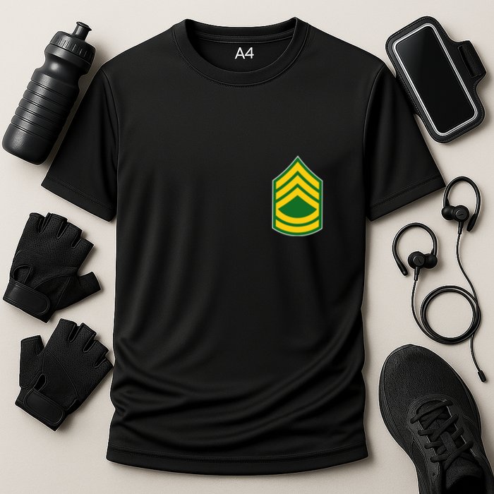 Sergeant First Class Military Badge Performance Shirt