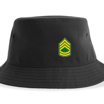 Sergeant First Class Military Badge Sustainable Bucket Hat