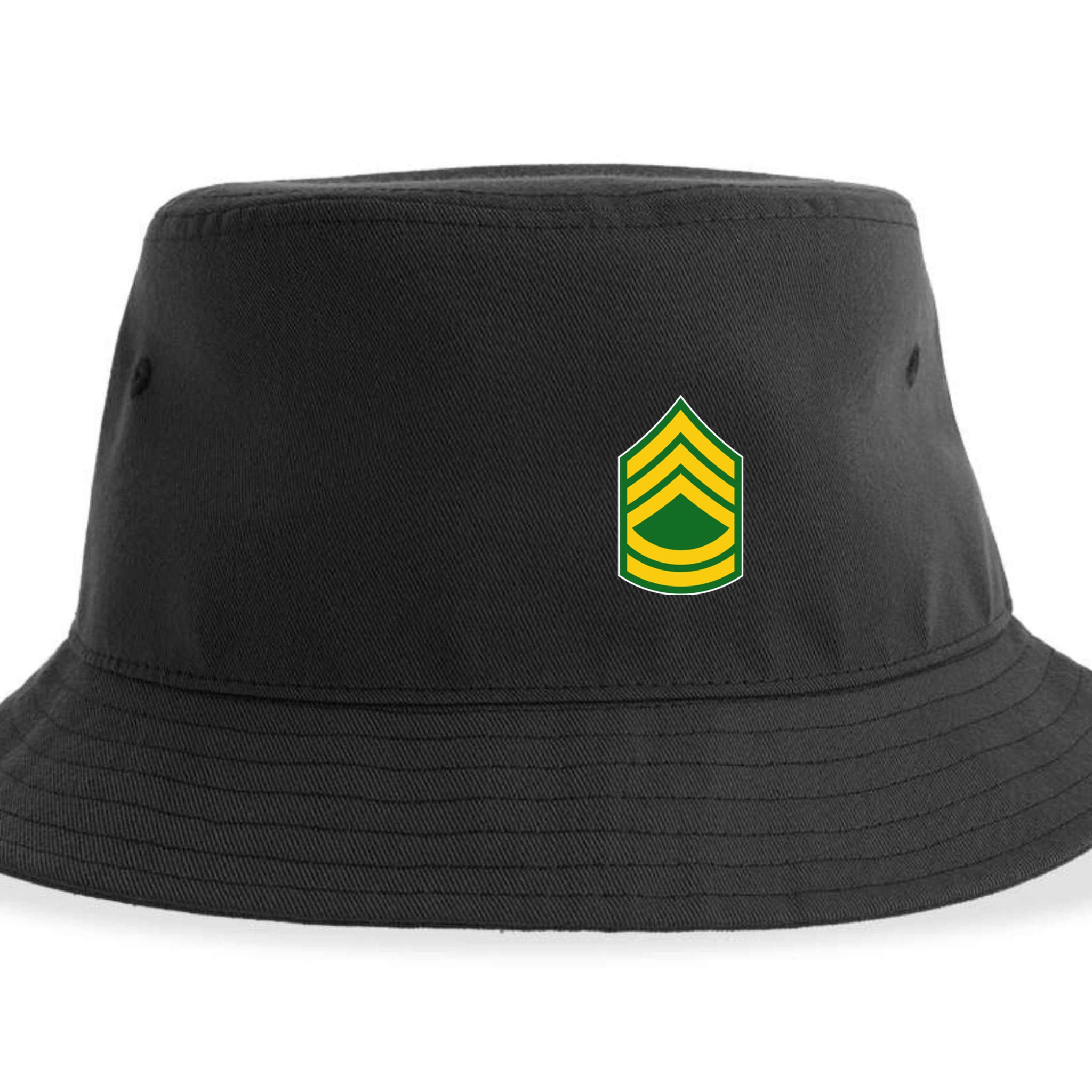 Sergeant First Class Military Badge Sustainable Bucket Hat