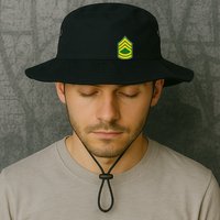 Sergeant First Class Military Badge Bucket Hat