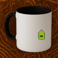 Sergeant First Class Military Badge Mug