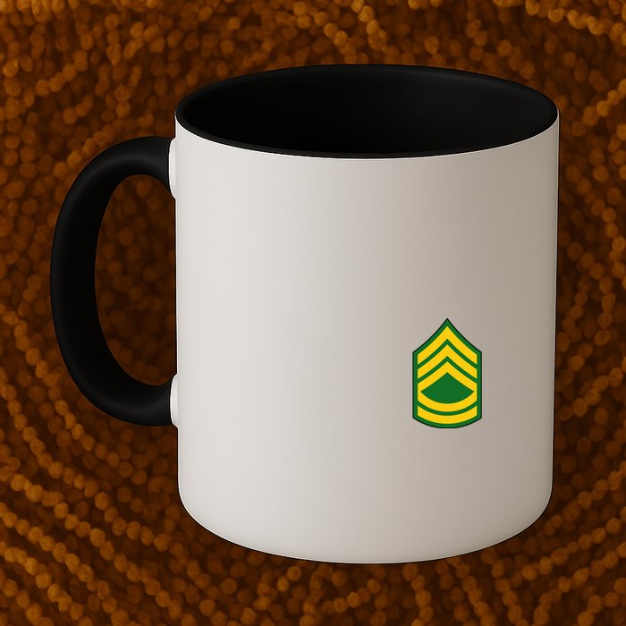Sergeant First Class Military Badge Mug