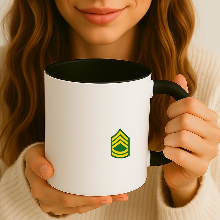 Sergeant First Class Military Badge Mug