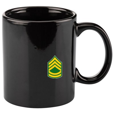 Sergeant First Class Military Badge 11oz C Handle Ceramic Mug