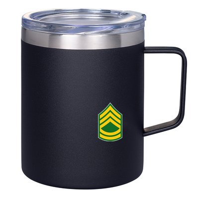 Sergeant First Class Military Badge 12oz Stainless Steel Coffee Mug
