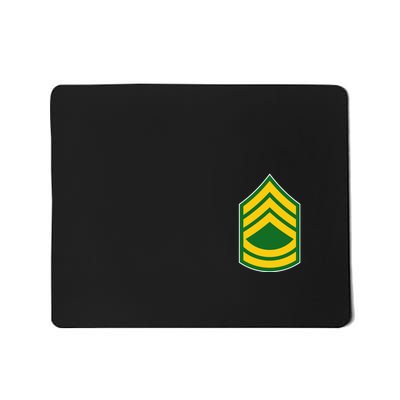 Sergeant First Class Military Badge Mousepad