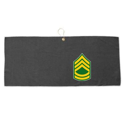 Sergeant First Class Military Badge Large Microfiber Waffle Golf Towel