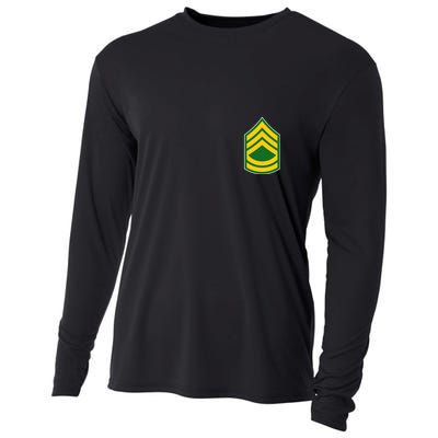 Sergeant First Class Military Badge Cooling Performance Long Sleeve Crew