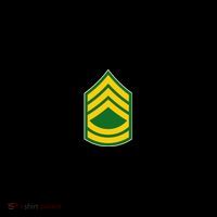 Sergeant First Class Military Badge Sustainable Knit Beanie