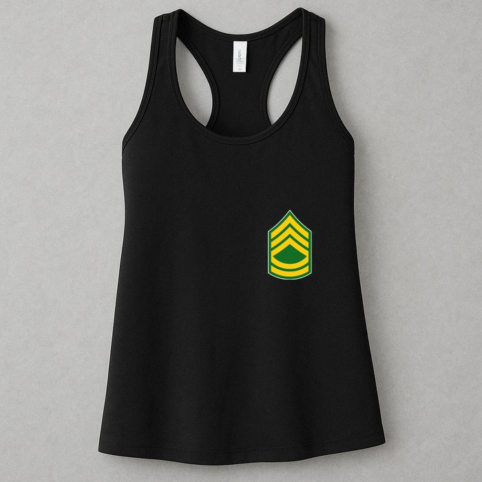 Sergeant First Class Military Badge Womens Tank Top