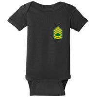 Sergeant First Class Military Badge Baby Bodysuit
