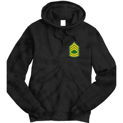 Sergeant First Class Military Badge Tie Dye Hoodie