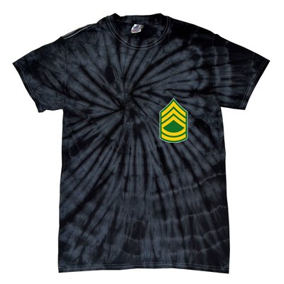 Sergeant First Class Military Badge Tie-Dye T-Shirt
