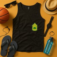 Sergeant First Class Military Badge Tank Top