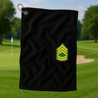Sergeant First Class Military Badge Golf Towel
