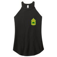 Sergeant First Class Military Badge Women's Perfect Tri Rocker Tank