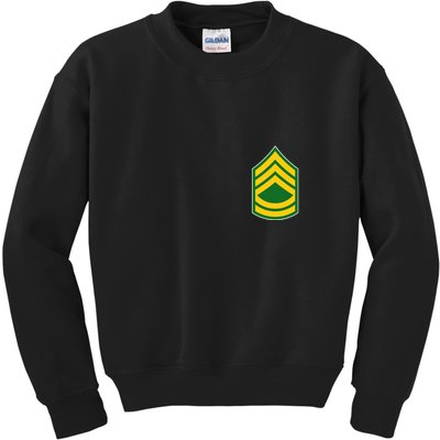 Sergeant First Class Military Badge Kids Sweatshirt