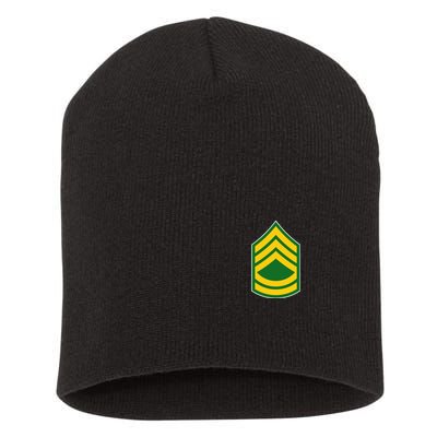 Sergeant First Class Military Badge Short Acrylic Beanie