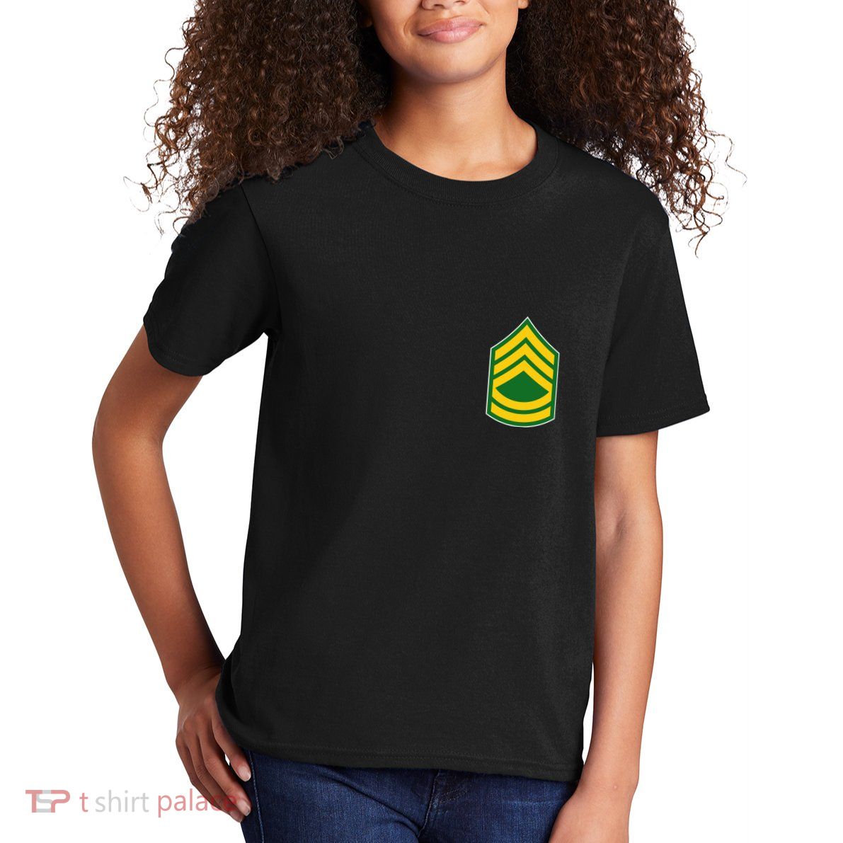 Sergeant First Class Military Badge Kids T-Shirt