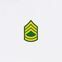 Sergeant First Class Military Badge Garment-Dyed Sweatshirt