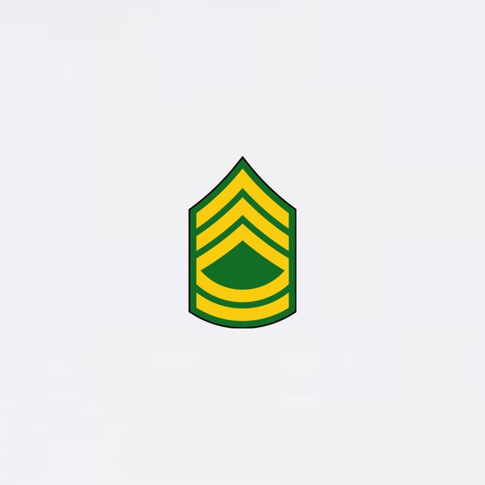 Sergeant First Class Military Badge Garment-Dyed Sweatshirt