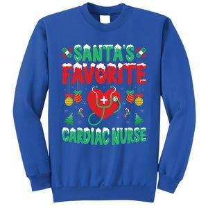 SantaS Favorite Cardiac Nurse Xmas Nursing Christmas Gift Sweatshirt