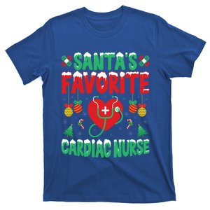 SantaS Favorite Cardiac Nurse Xmas Nursing Christmas Gift T-Shirt