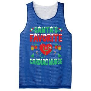 SantaS Favorite Cardiac Nurse Xmas Nursing Christmas Gift Mesh Reversible Basketball Jersey Tank