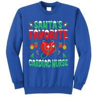 SantaS Favorite Cardiac Nurse Xmas Nursing Christmas Gift Tall Sweatshirt