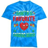 SantaS Favorite Cardiac Nurse Xmas Nursing Christmas Gift Kids Tie-Dye T-Shirt