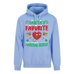 SantaS Favorite Cardiac Nurse Xmas Nursing Christmas Gift Unisex Surf Hoodie