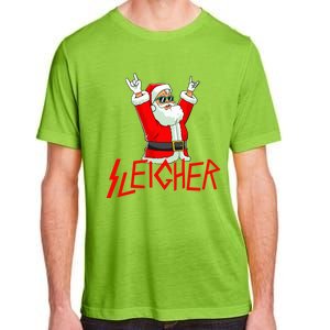 Sleigher Funny Christmas Heavy Metal Music Gifts Adult ChromaSoft Performance T-Shirt