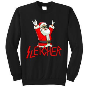 Sleigher Funny Christmas Heavy Metal Music Gifts Sweatshirt