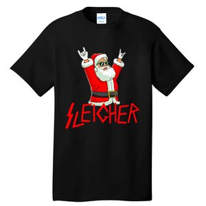 Sleigher Funny Christmas Heavy Metal Music Gifts Tall T-Shirt