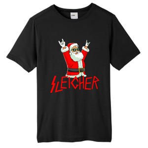 Sleigher Funny Christmas Heavy Metal Music Gifts Tall Fusion ChromaSoft Performance T-Shirt