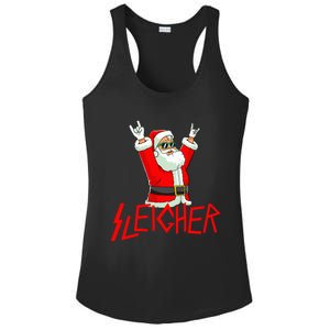 Sleigher Funny Christmas Heavy Metal Music Gifts Ladies PosiCharge Competitor Racerback Tank