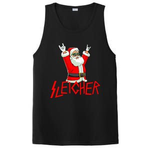 Sleigher Funny Christmas Heavy Metal Music Gifts PosiCharge Competitor Tank