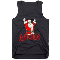 Sleigher Funny Christmas Heavy Metal Music Gifts Tank Top