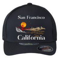 San Francisco California Cityscape Flexfit Unipanel Trucker Cap