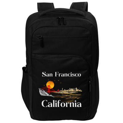 San Francisco California Cityscape Impact Tech Backpack