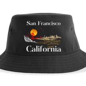 San Francisco California Cityscape Sustainable Bucket Hat