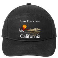 San Francisco California Cityscape 7-Panel Snapback Hat