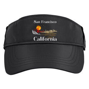 San Francisco California Cityscape Adult Drive Performance Visor