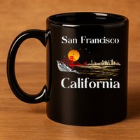 San Francisco California Cityscape 11oz C Handle Ceramic Mug