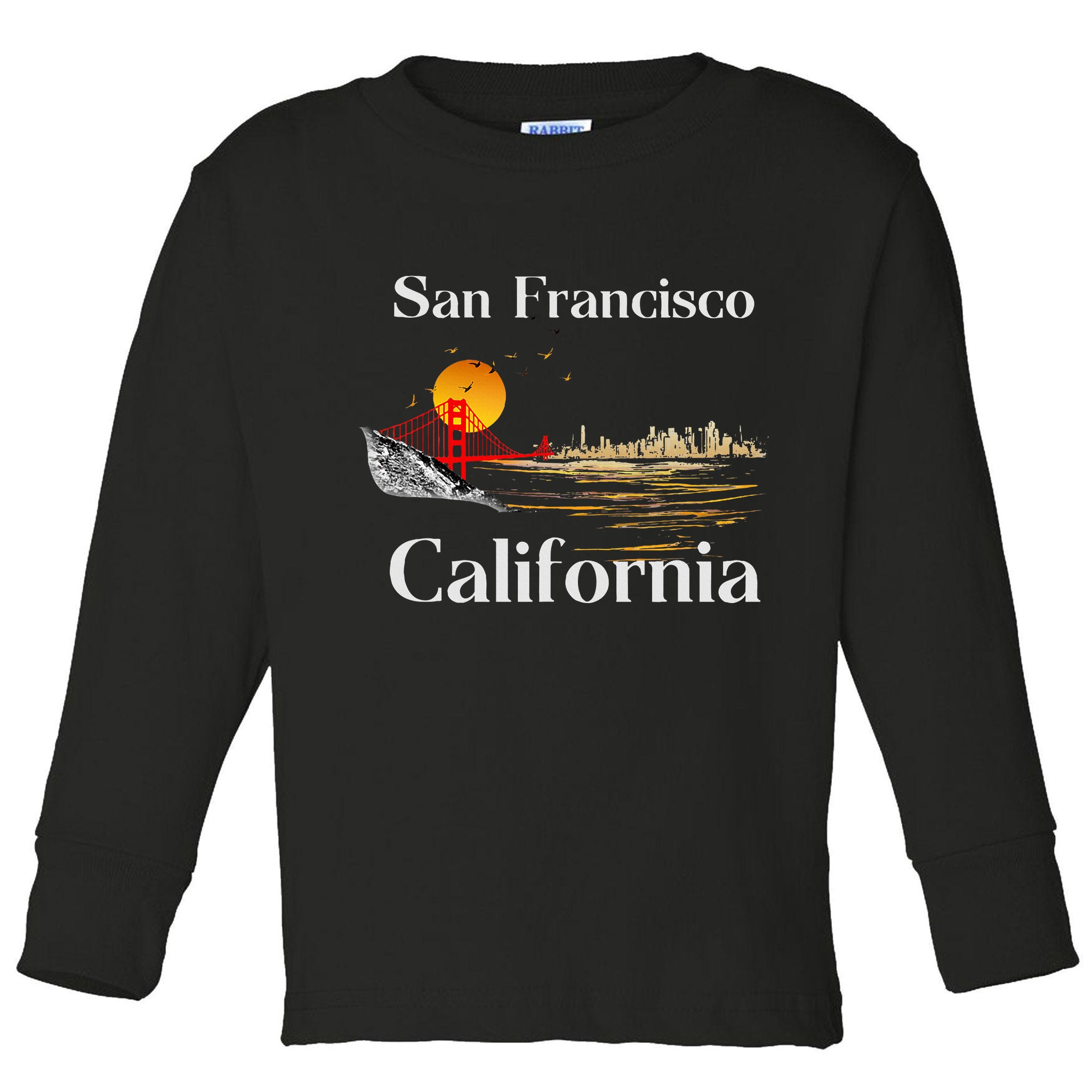 San Francisco California Cityscape Toddler Long Sleeve Shirt