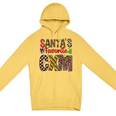 SantaS Favorite Cxm Nurse Buffalo Plaid Christmas Funny Gift Cute Gift Premium Pullover Hoodie