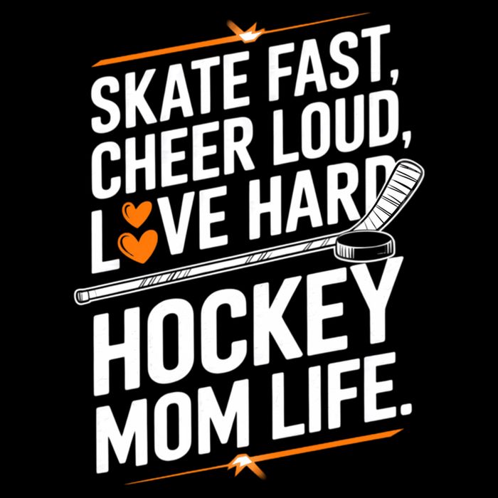 Skate Fast Cheer Loud Love Hard Hockey Mom Life Gift Doggie Tank